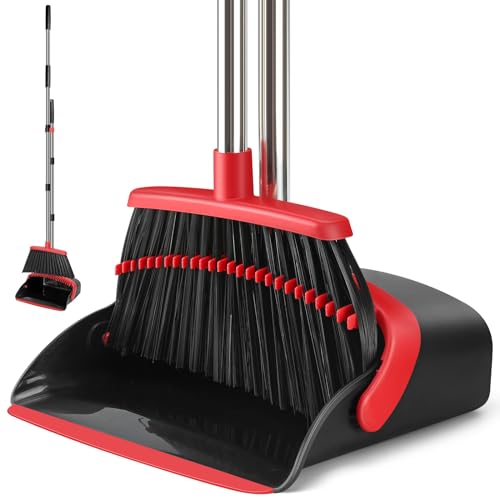Broom and Dustpan Set for Household Use in Kitchen Living Room Garage etc. 11.8