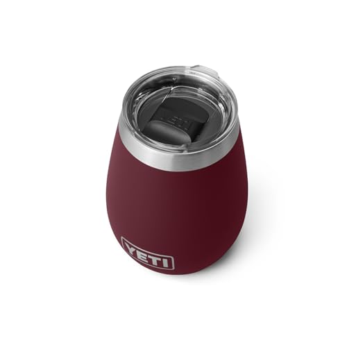 YETI Rambler 10 oz Wine Tumbler, Vacuum Insulated, Stainless Steel with MagSlider Lid, Navy