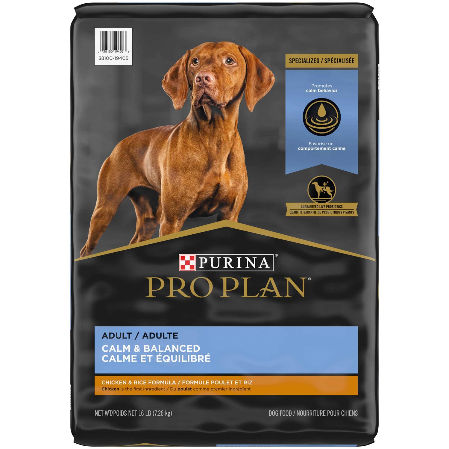 Purina Pro Plan Calm & Balanced Adult Chicken & Rice Formula Dry Dog Food - Pet Supplies online store