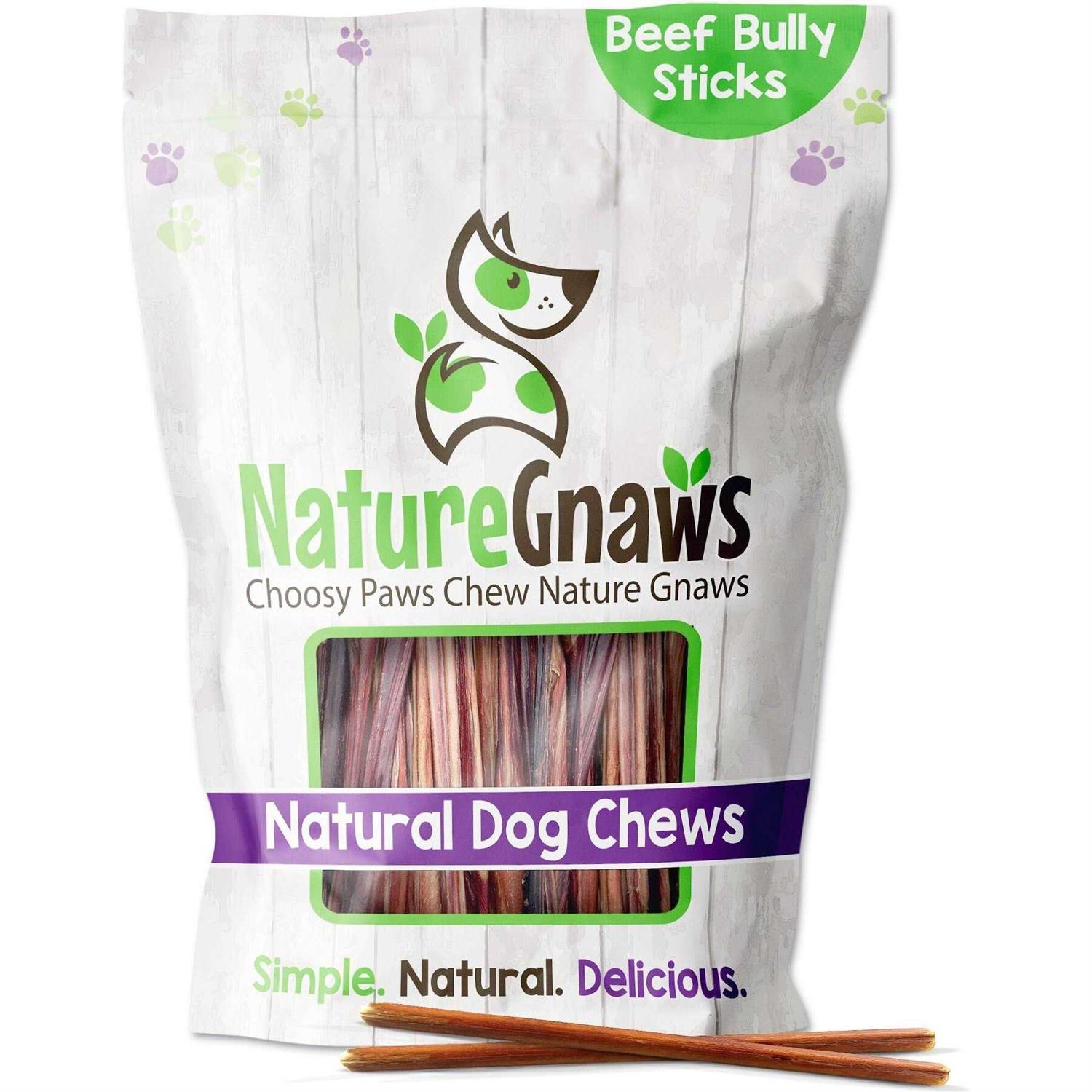Nature Gnaws Bully Sticks for Dogs Premium Natural Beef Bones - Pet Supplies online store