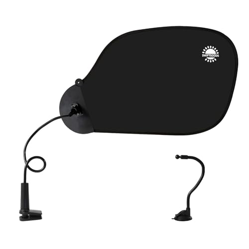 Office Desk Shade and Cubicle Shade: Blocks Light, Glare, and Disturbances. Professional, Adjustable Working Office Cubicle Accessories. Black