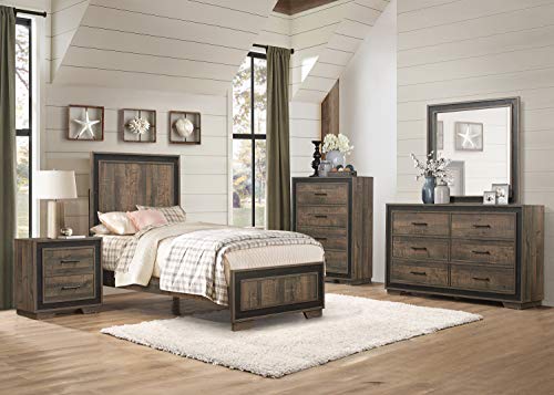 Lexicon Ennis Panel Bed, Twin, Two-Tone