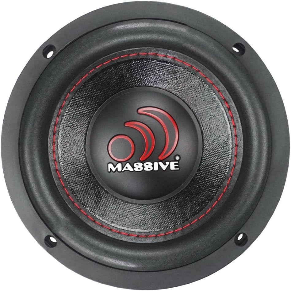 Massive Audio GTX64 – 6.5 Inch Car Audio Subwoofer, High Performance Subwoofer for Cars, Trucks, Jeeps - 6.5
