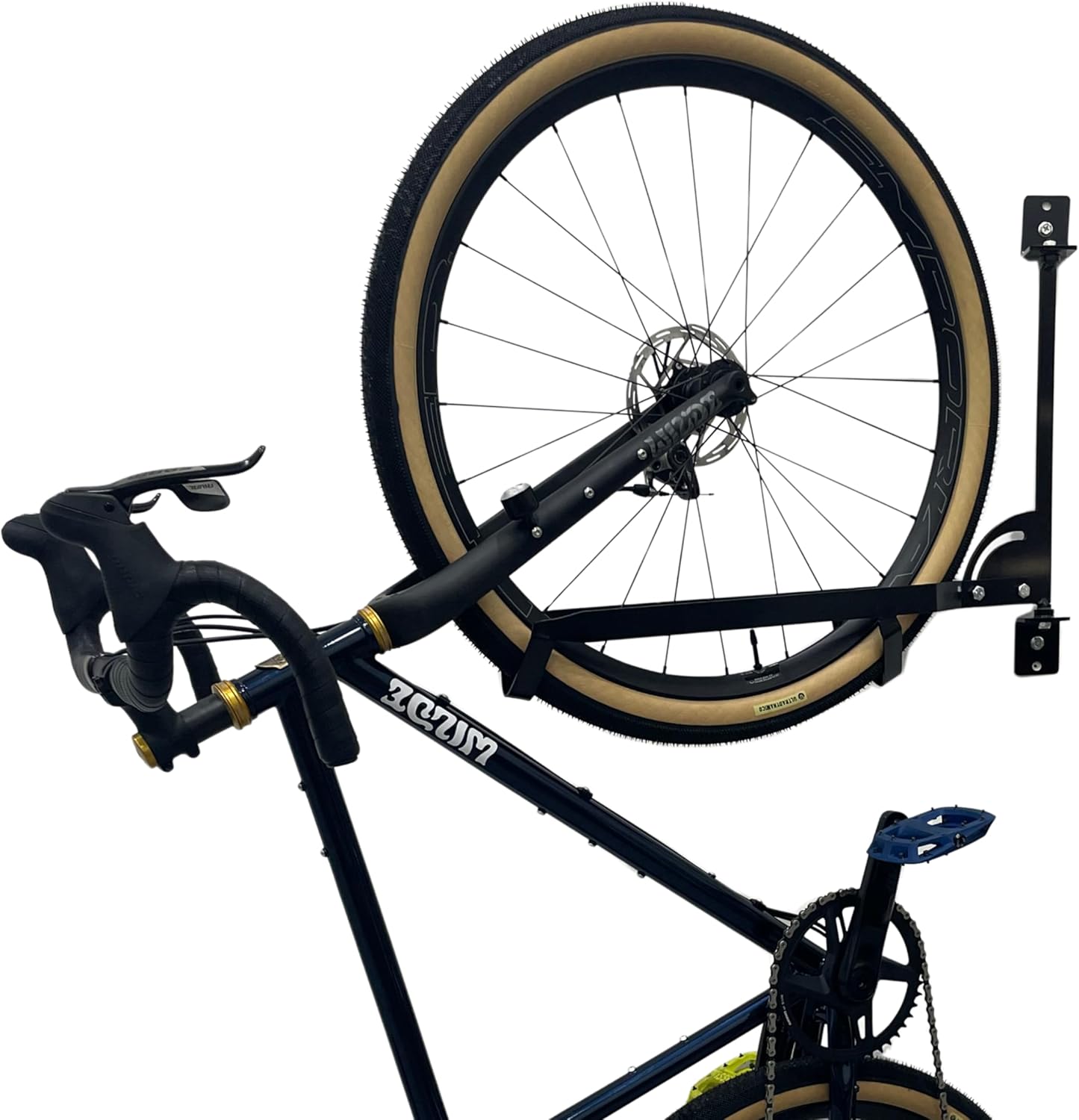 Wall Mounted Bike Rack- Vertical Bicycle Rack for Home, Garage or Commercial Application - Simple, Space-Saving - Rotates and Folds to Save More Floor Space