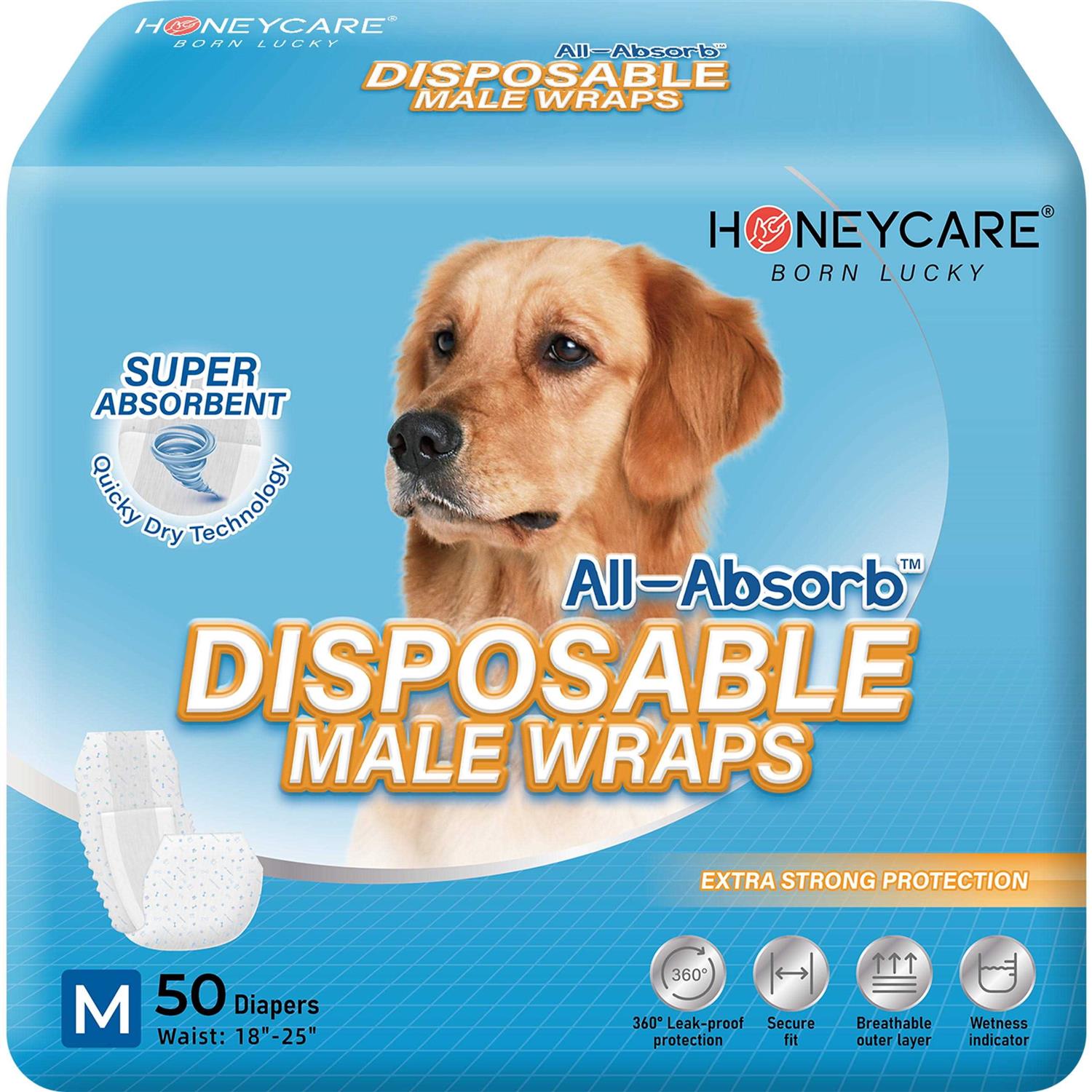 All-Absorb A25 Male Dog Wrap - Pet Supplies online store