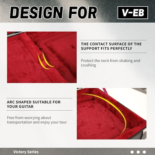 GHOSTFIRE Hard-Shell Electric Guitars Case Super thick ABS Molded Case fit ST/TL (Electric Guitar)