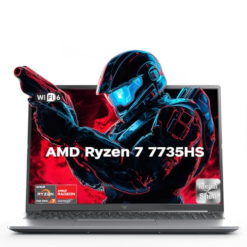 ACEMAGIC RX16 AMD Laptop Computer,16 Inch FHD Display Laptop with AMD Ryzen 7 7735HS Processor up to 4.7GHz,16GB Ram DDR5 4800MHz 512GB SSD Notebook with Backlit Keyboard