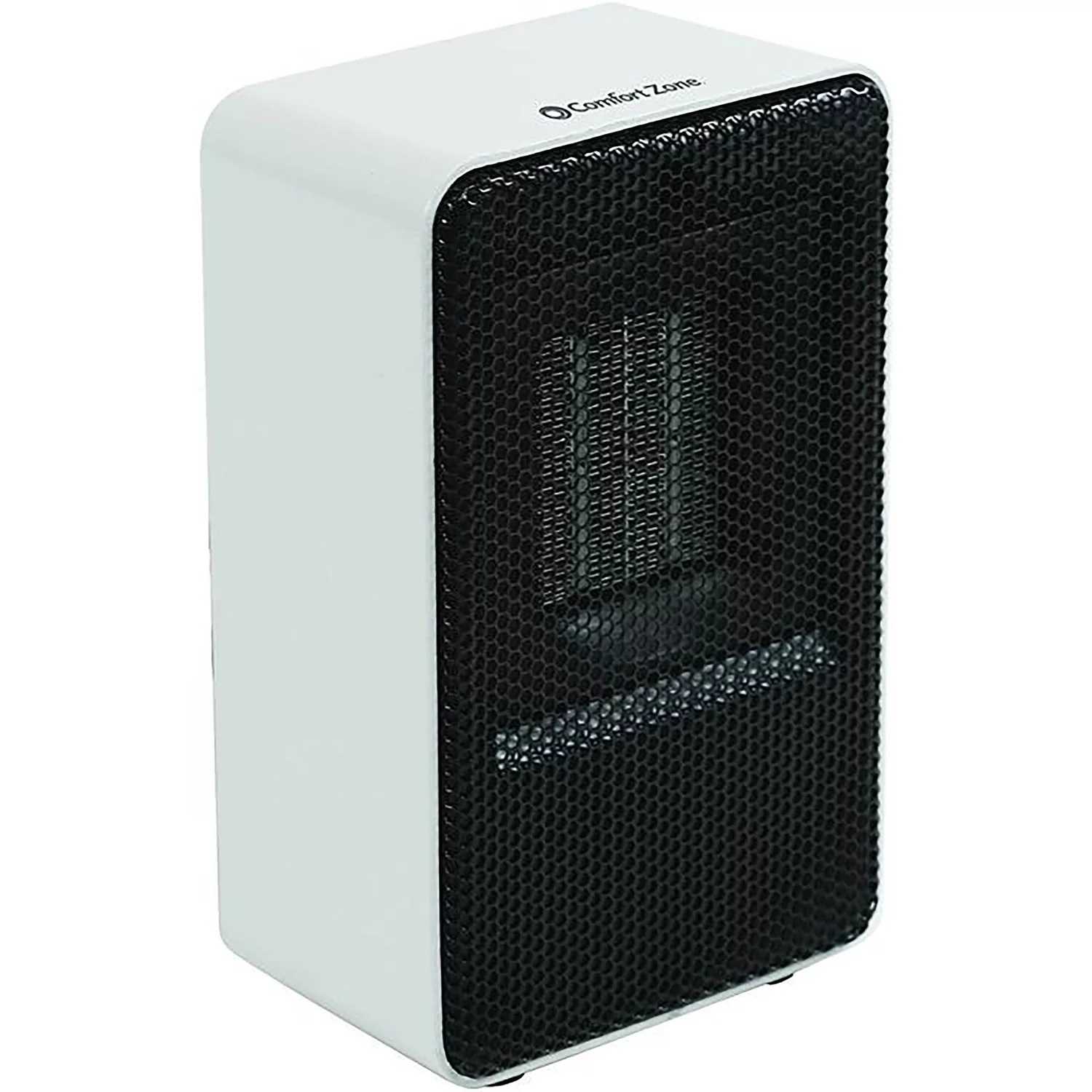 Comfort Zone 250-Watt Personal Ceramic Fan-Forced Desktop Heater, White