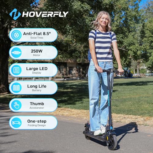 HOVERFLY X1 Electric Scooter for Adults, Anti Flat 8.5