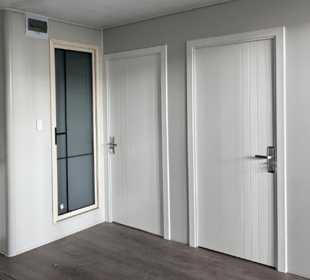 20FT Prefabricated House to Live in, Expandable house with 2 bedroom 1 living room 1 bathroom and kitchen for Hotel, Booth, Office, Guard House, Villa, Warehouse