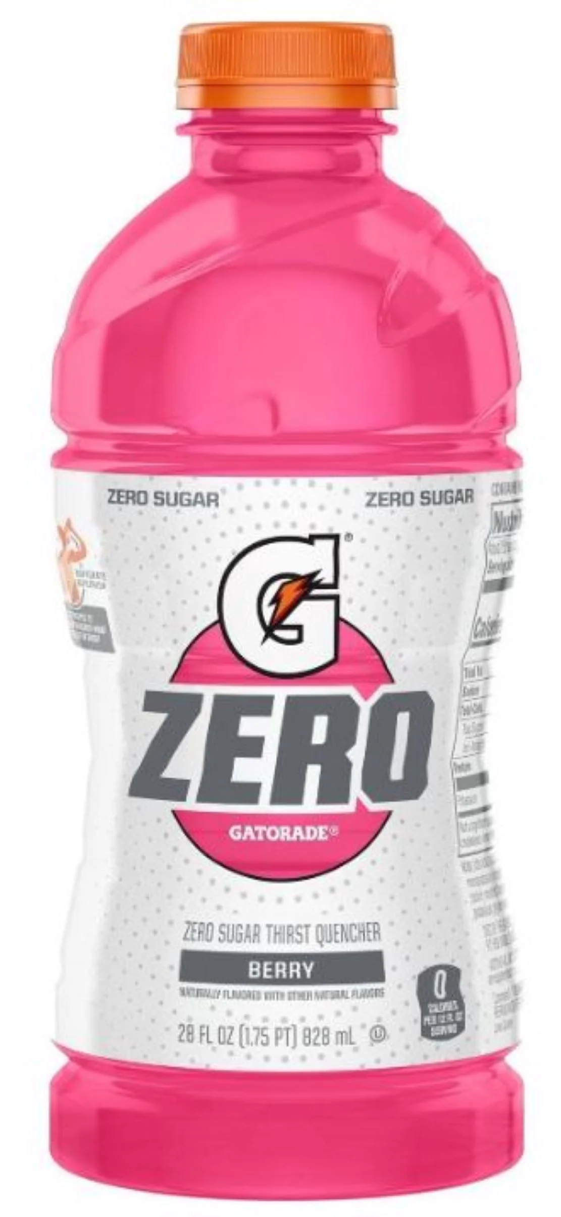 Gatorade Zero Berry Sports Drink 28 Fl oz Bottle, Quantity of 8