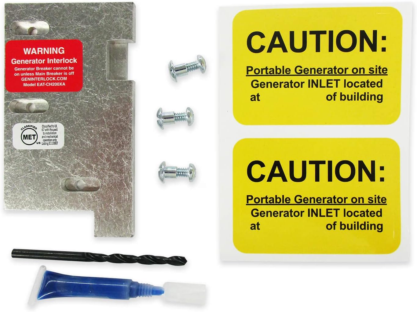 EAT-CH200XA Eaton or Cutler Hammer Generator Interlock Kit Vertical Throw Main 150 or 200 amp Panel Generator Interlock Kit