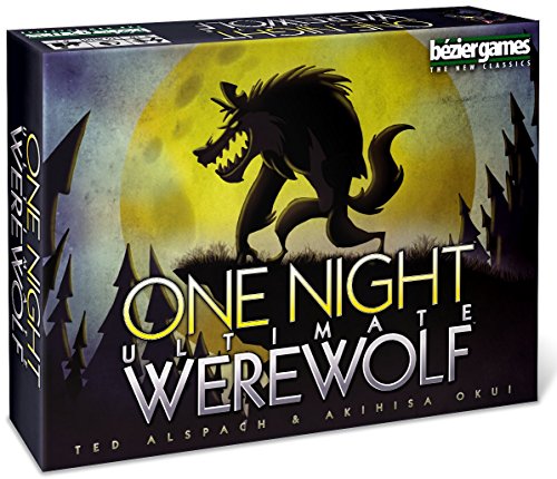 One Night Ultimate Werewolf – Fun Party Game for Kids & Adults | Engaging Social Deduction | Fast-Paced Gameplay | Hidden Roles & Bluffing, Black