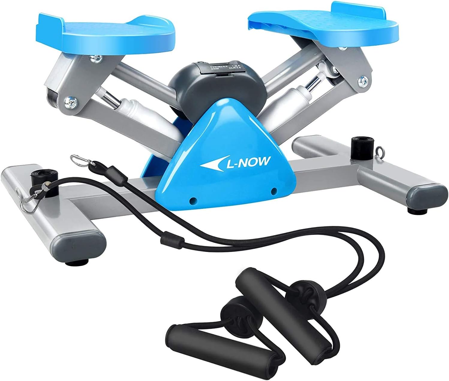 Afully Mini Stair Stepper for Exercise Fitness Stair Stepper with Resistance Bands and LCD Monitor