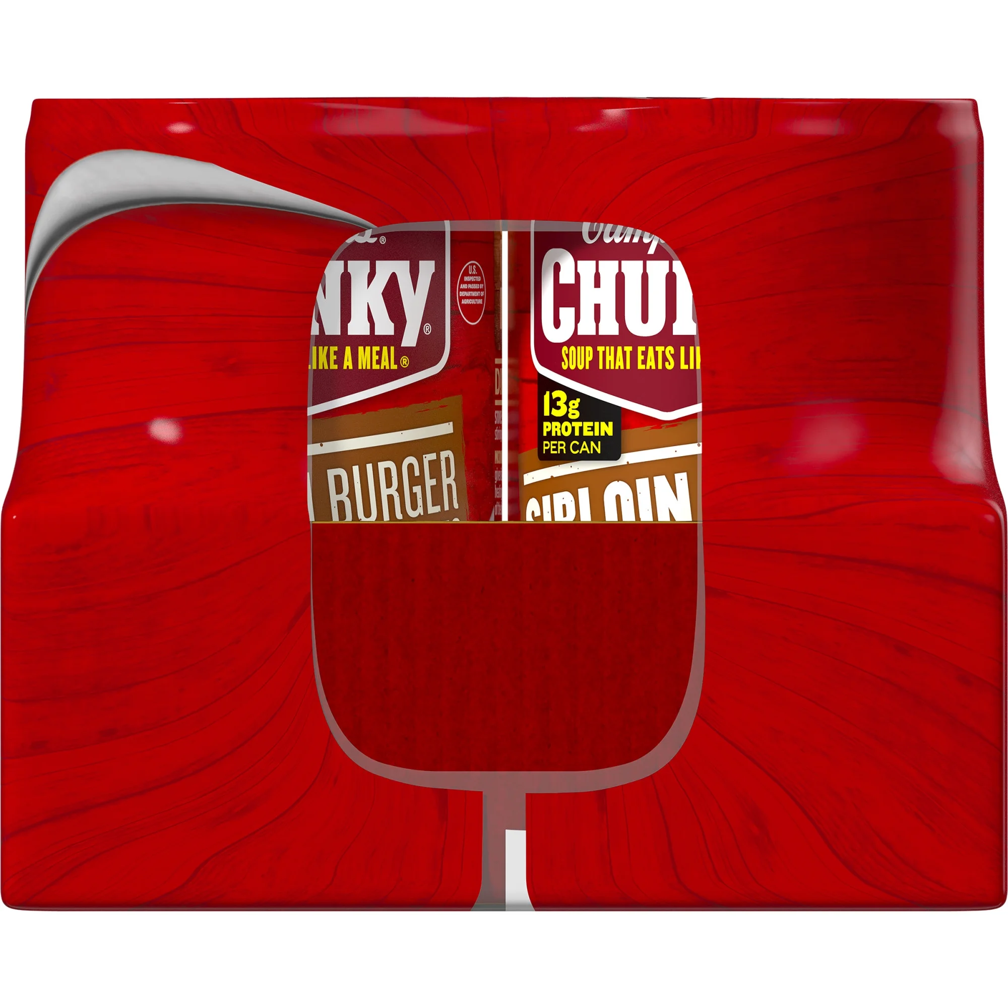 6 Pack Campbell’s Chunky Country Vegetable Beef Soup, 18.8 oz Can