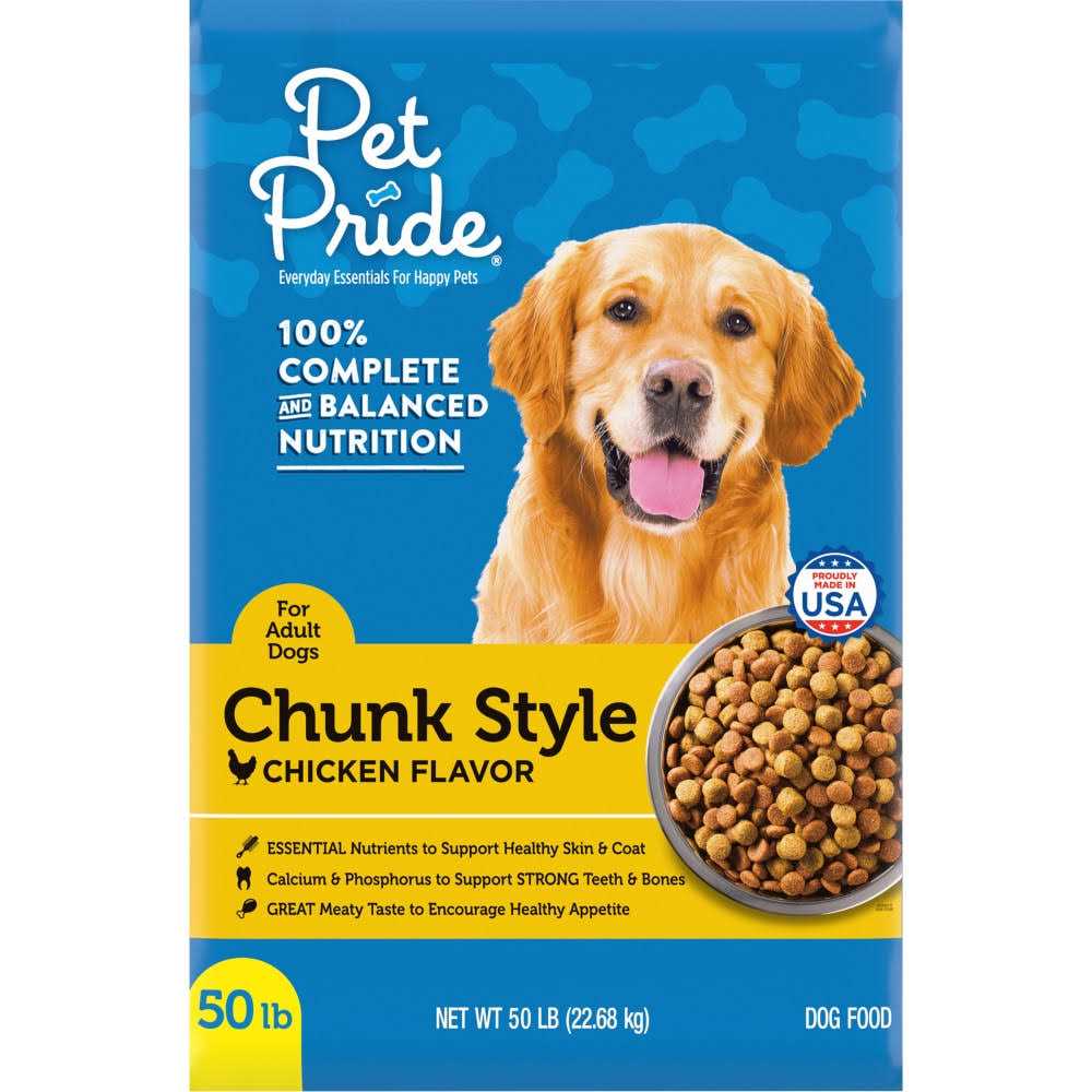 Pet Pride Chunk Style Dry Dog Food - Pet Supplies online store