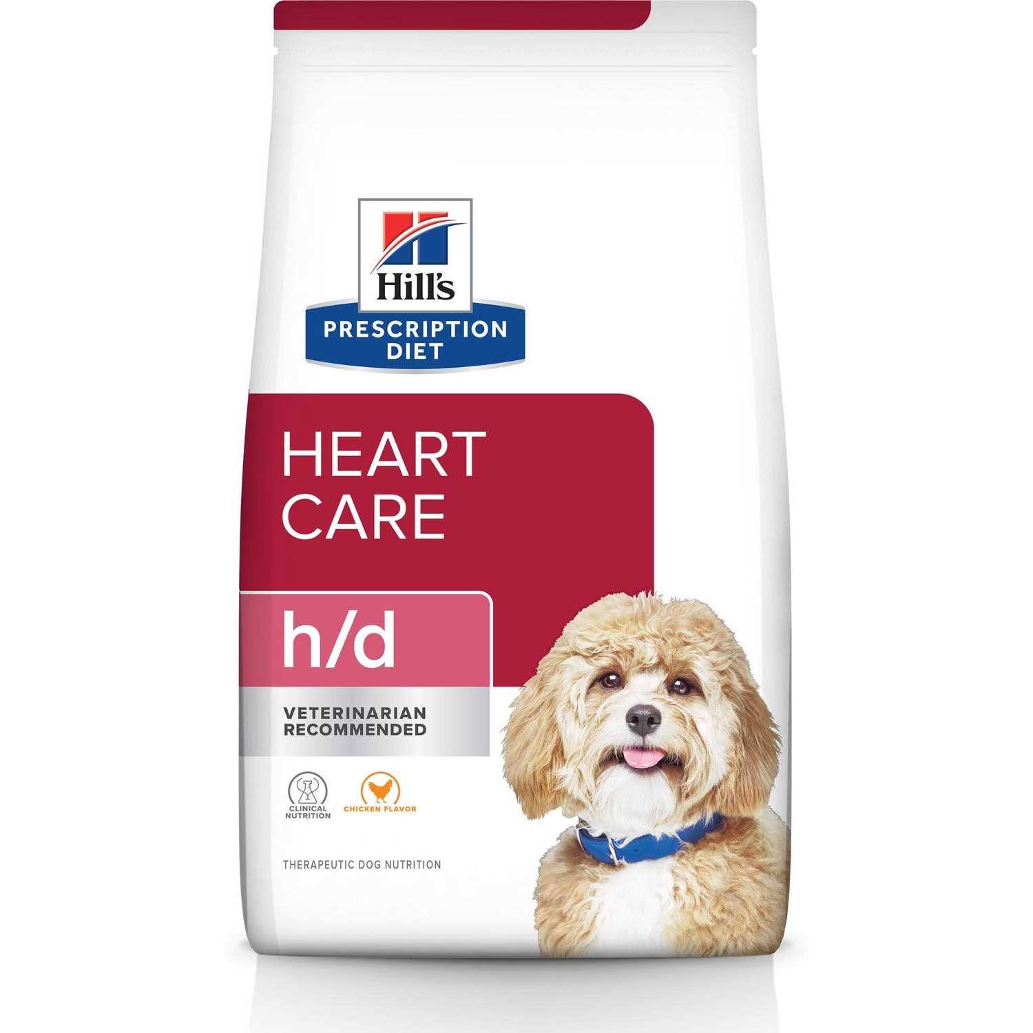 Hill's Prescription Diet h/d Heart Care Chicken Flavor Dry Dog Food - Pet Supplies online store