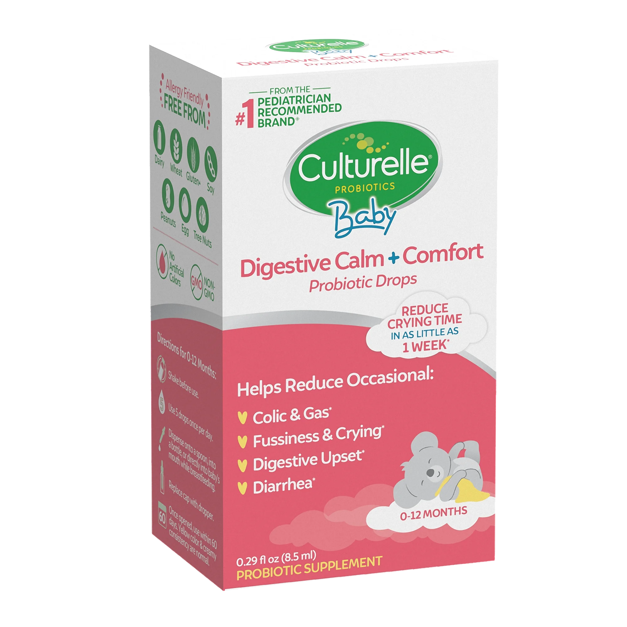 Culturelle Baby Digestive Calm + Comfort Probiotic and Chamomile Drops, 0-12 month
