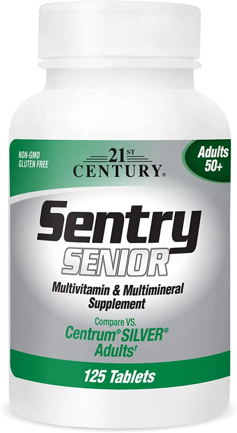21St Century Sentry Senior Multi Vitamin And Mineral Tablets - 125 Ea, 3 Pack