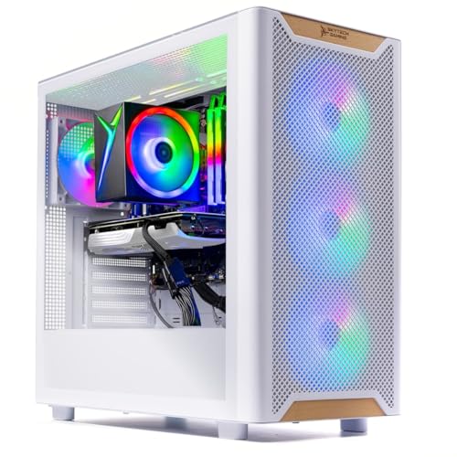Skytech Gaming Azure 3 Desktop PC, Ryzen 7 7700 3.8 GHz (5.3GHz), NVIDIA RTX 5060, 1TB NVMe SSD, 32GB DDR5 RAM 5200 RGB, 650W Gold PSU, Wi-Fi, Win 11