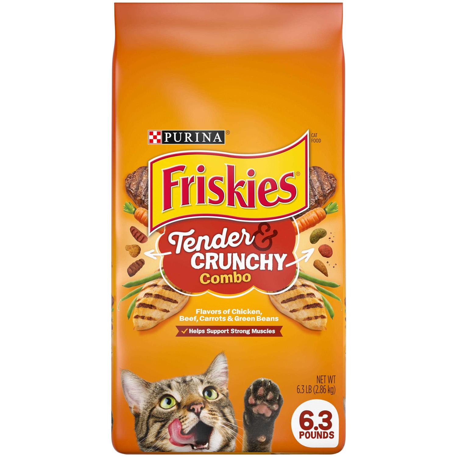 Purina Friskies Tender Crunchy Combo Dry Cat Food - Pet Supplies online store