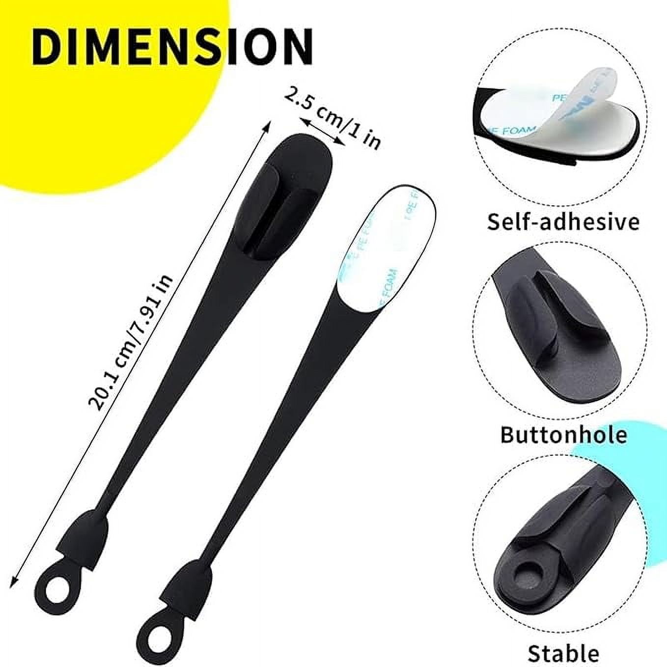 Wall Mounted Punch-Free Adhesive Removable Cord Holder Organizer, Extension Cord Holder Organizer, Cord Organizer for Kitchen Appliances, Adhesive Cable Clips for Hanging Electrical