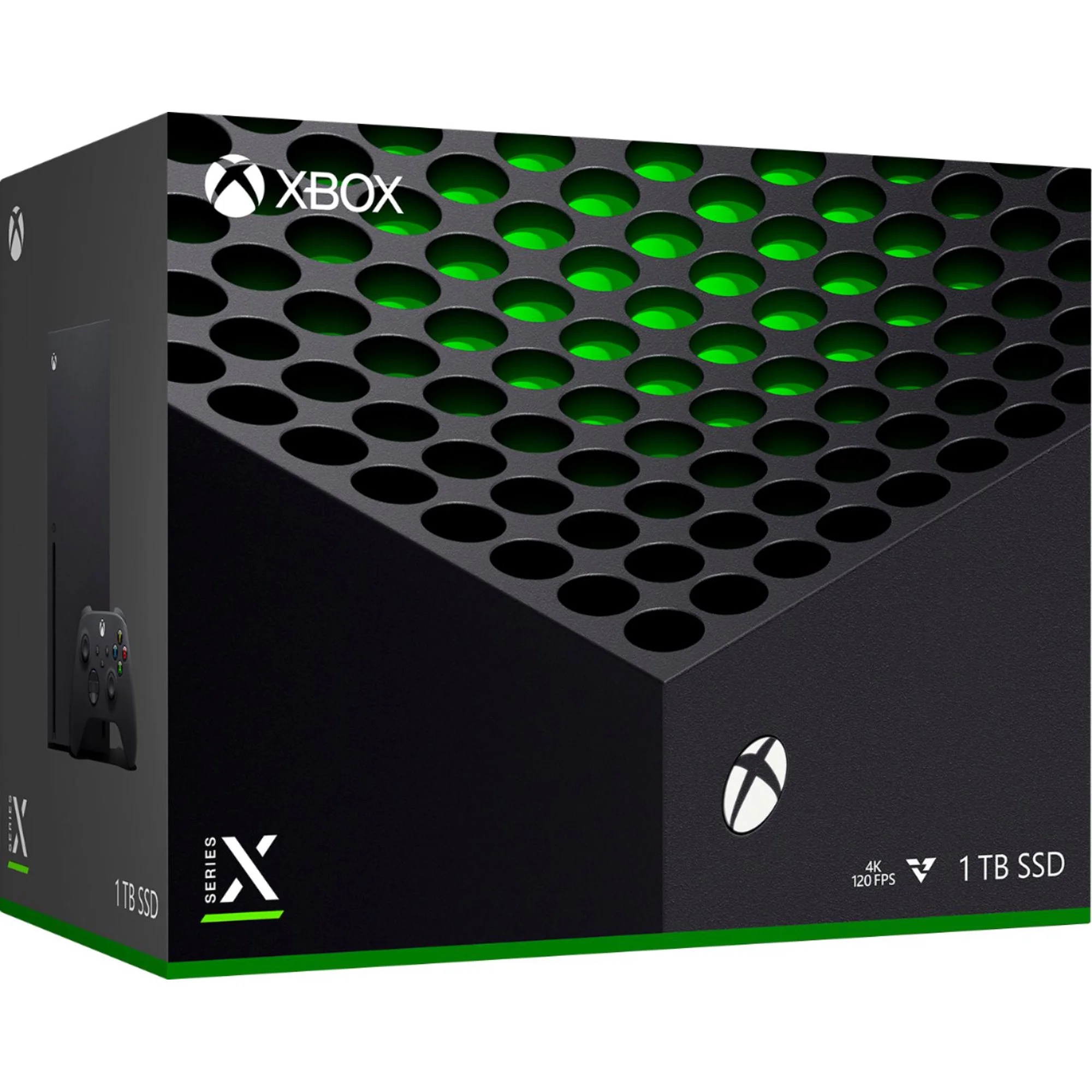 2022 Xbox Series X Console, Black with Ozeal Charger - 4K Gaming, 12 Teraflops Power, Quick Resume, 3D Spatial Sound