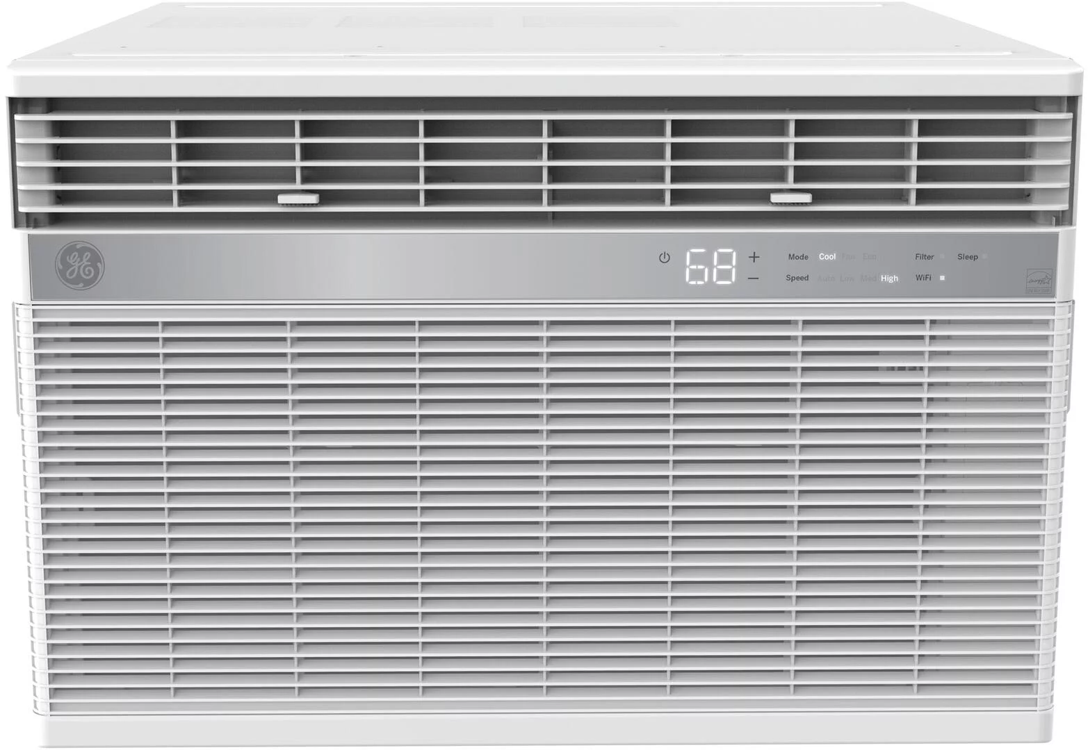 GE 18,000 BTU 230V Window-Mounted Smart Air Conditioner With Remote Control