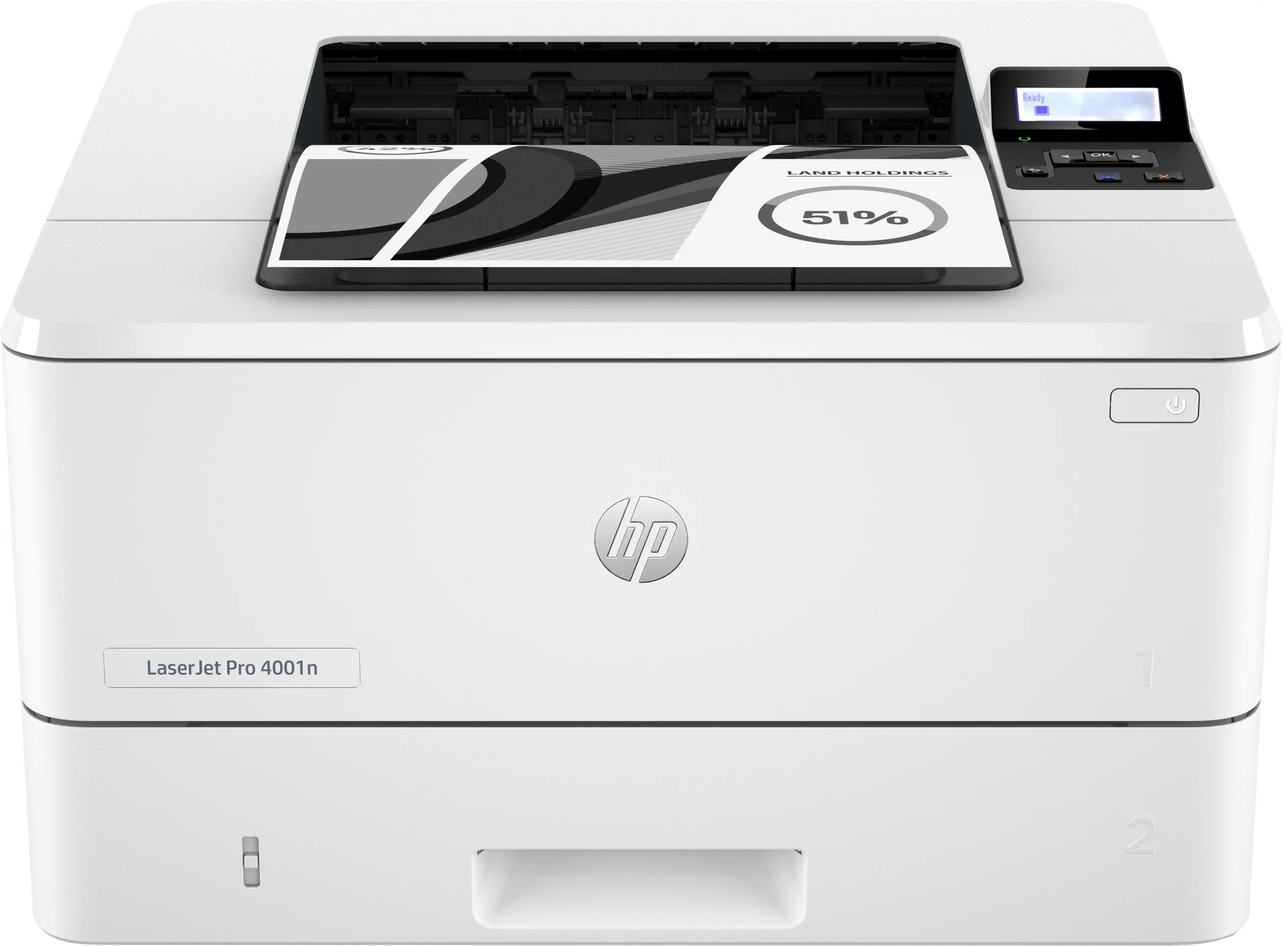 HP LaserJet Pro 4001n Ethernet and USB Connectivity Monochrome Printer