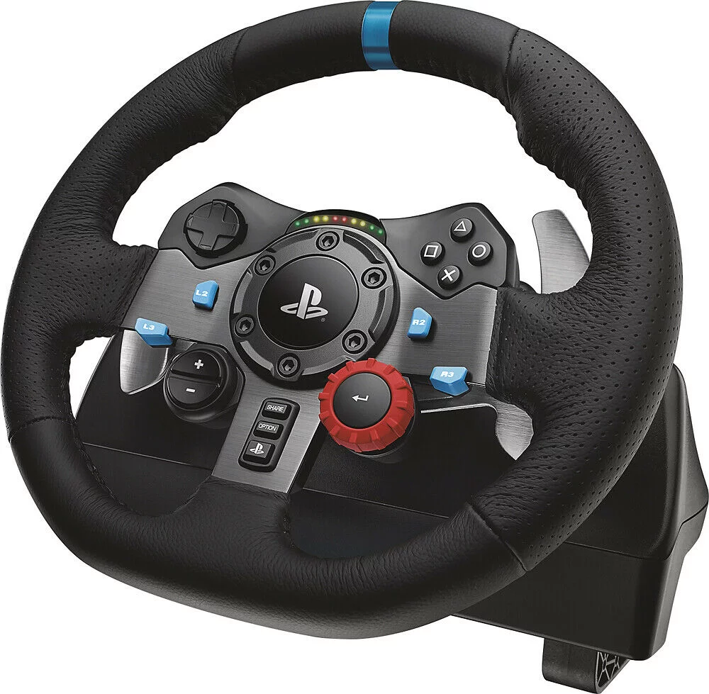 Logitech - G29 Driving Force Racing Wheel and Floor Pedals for PS5, PS4, PC, ...
