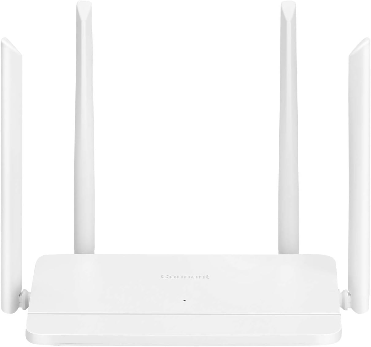 AC1200 Gigabit Wireless Internet Smart Router, Dual Band WiFi 5 Router, 4 Antennas for Strong Signal and High Speed, Full WiFi Signal Coverage for Large Home, Support for Repeaters and Access Points