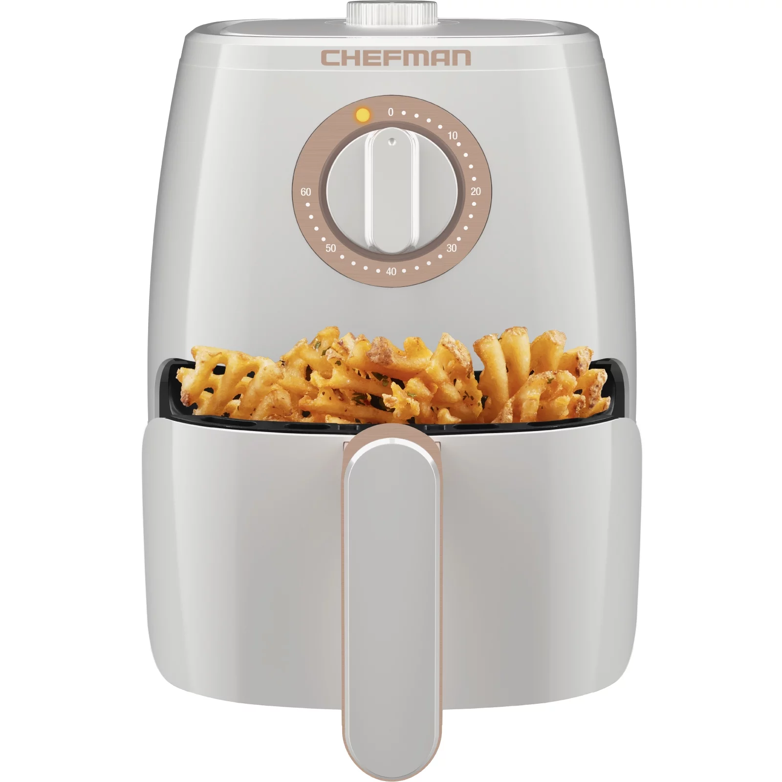 Chefman Turbofry Air Fryer w/ Timer and Temperature Control, 2 Qt Capacity - White, New