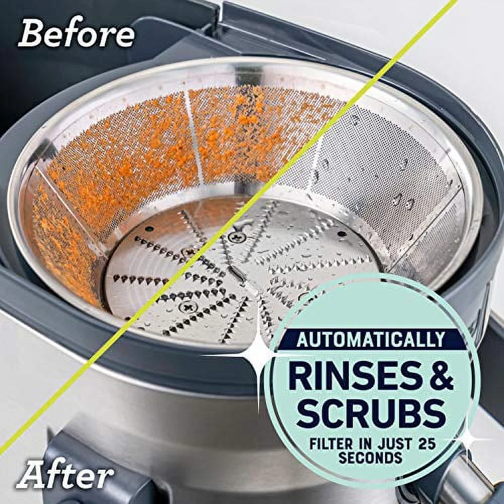 Oster Easy-to-Clean Pro Juicer, Stainless Steel XL Juice Extractor, Gray (Used)