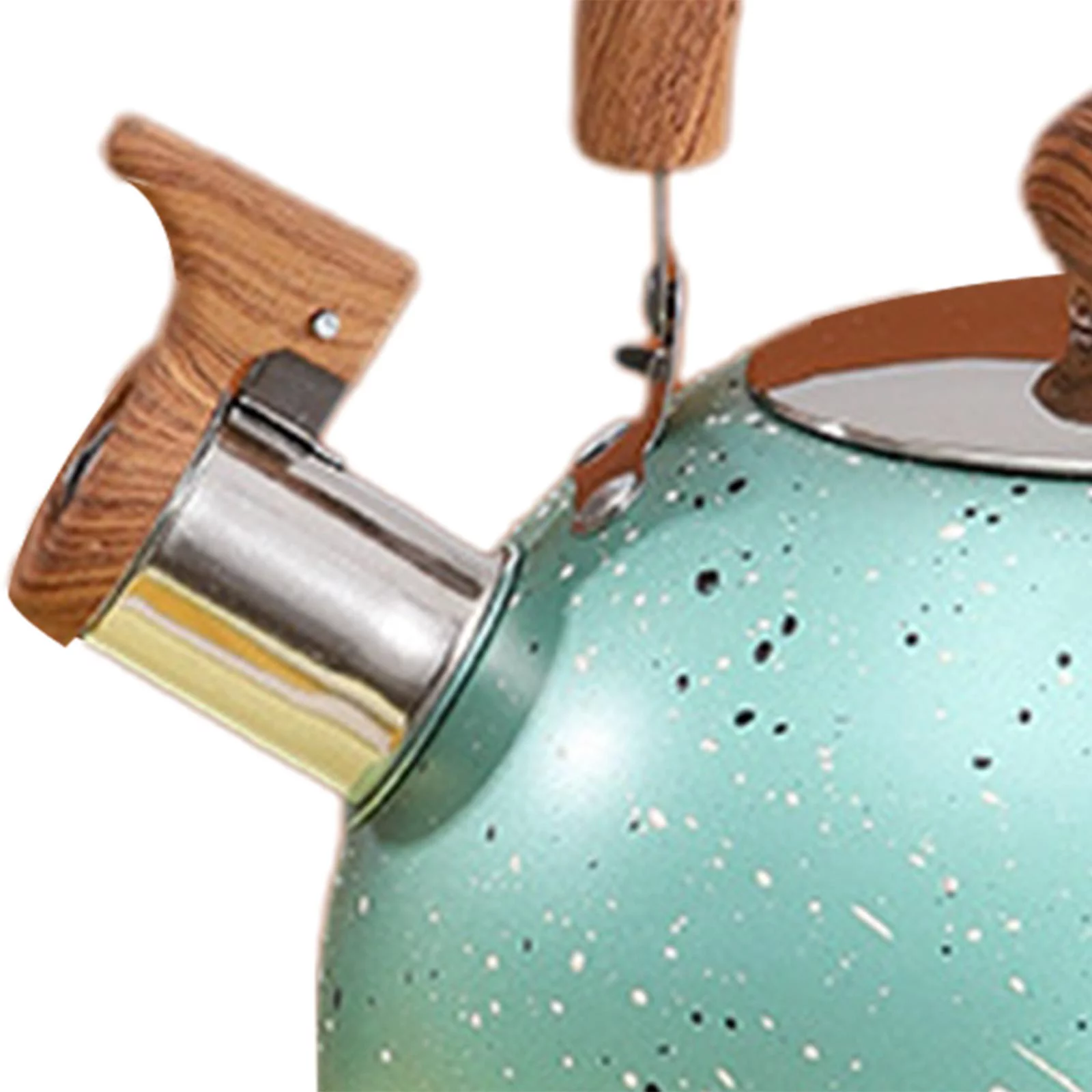 Stainless Whistling Water Kettle Teapot Cookware Milk Kettle Kitchenware Green