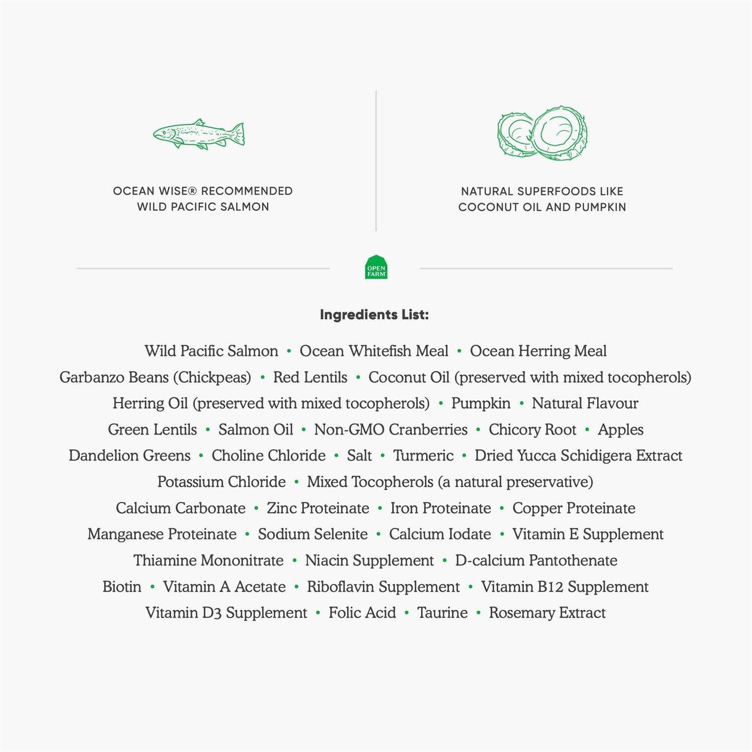 Open Farm Wild-Caught Salmon Grain-Free Dry Cat Food - Pet Supplies online store