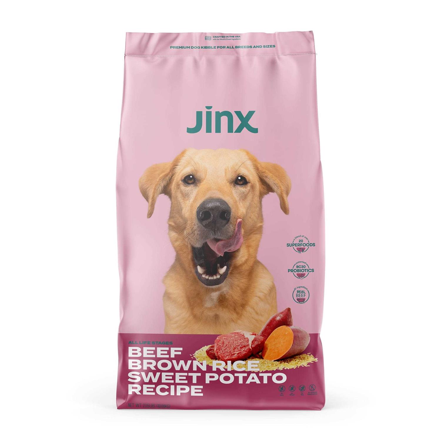 Jinx Beef Brown Rice & Sweet Potato Dry Dog Food - Pet Supplies online store