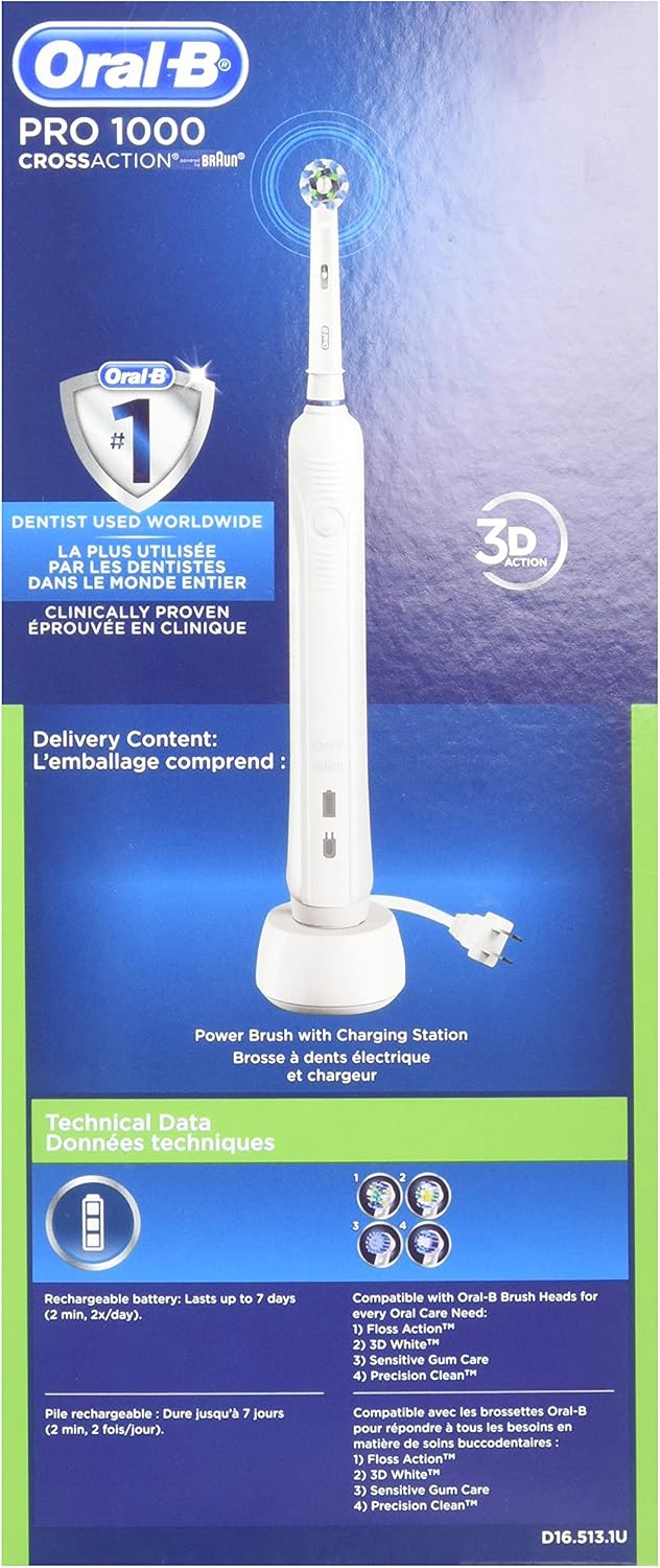 Oral B Pro 1000 Power Rechargeable Toothbrush