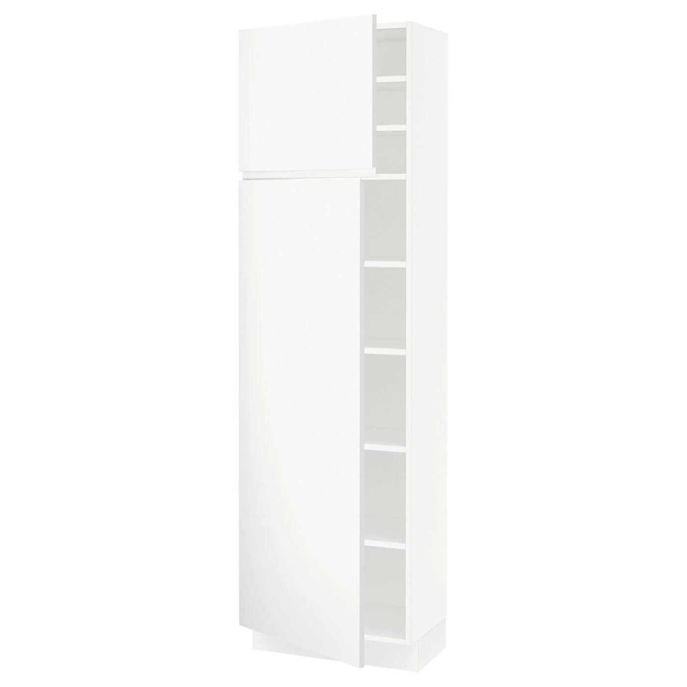 IKEA - SEKTION High Cabinet with shelves/2 Doors, white/Voxtorp Matt White, 24x15x80 19373410