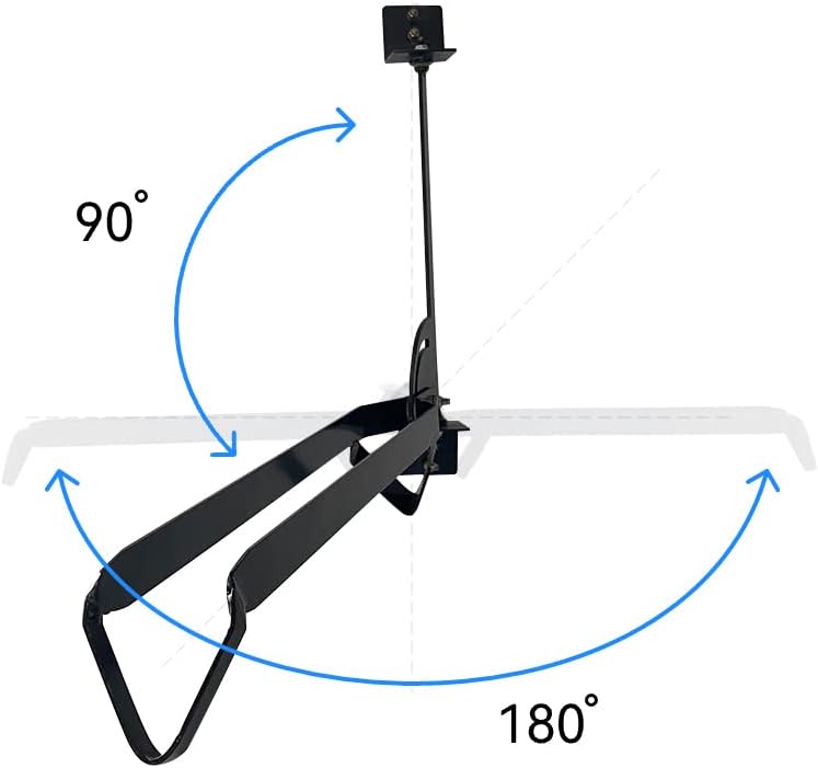 Wall Mounted Bike Rack- Vertical Bicycle Rack for Home, Garage or Commercial Application - Simple, Space-Saving - Rotates and Folds to Save More Floor Space