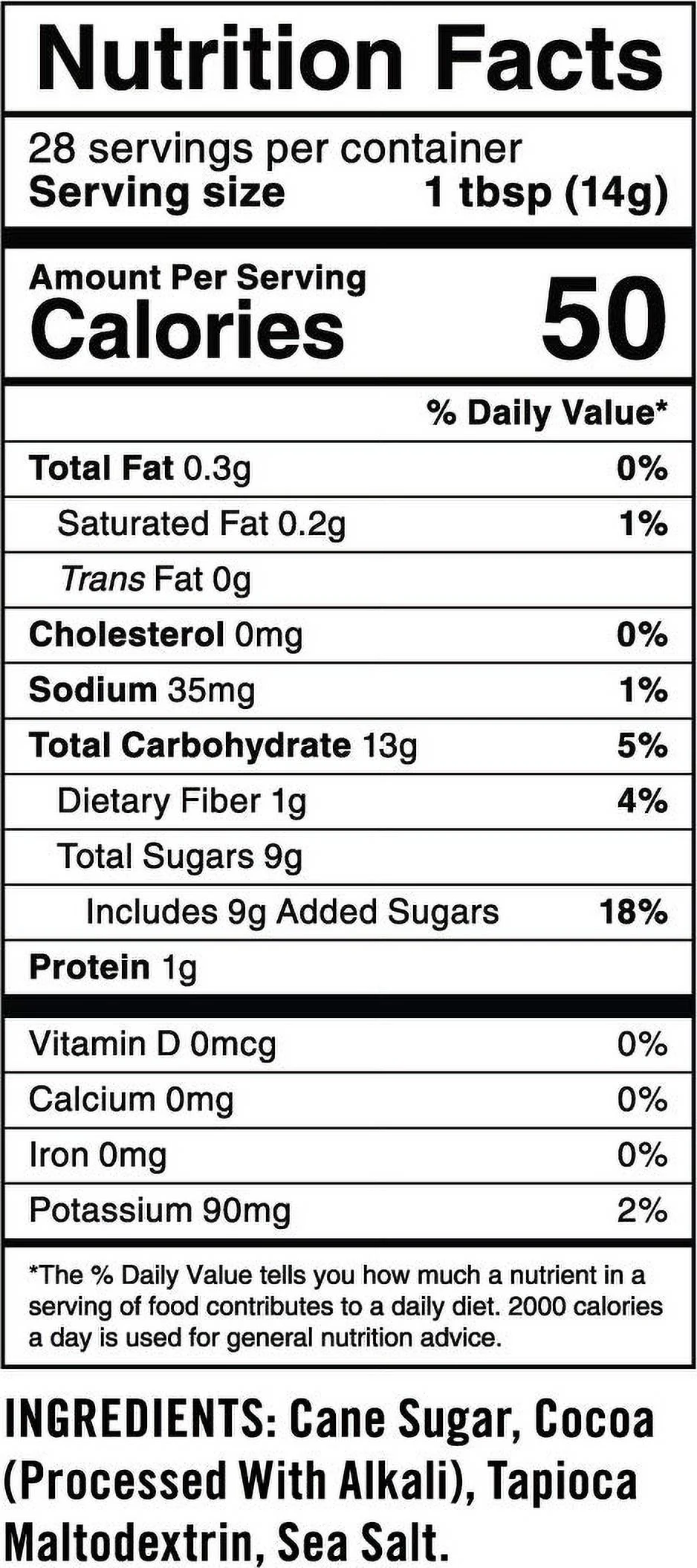 Chocolate Drink Mix Powder For Kids - All Natural, Dairy-Free, Vegan Chocolate Milk Mix - Just Add Any Milk Substitute - 14 oz (Pack of 2)