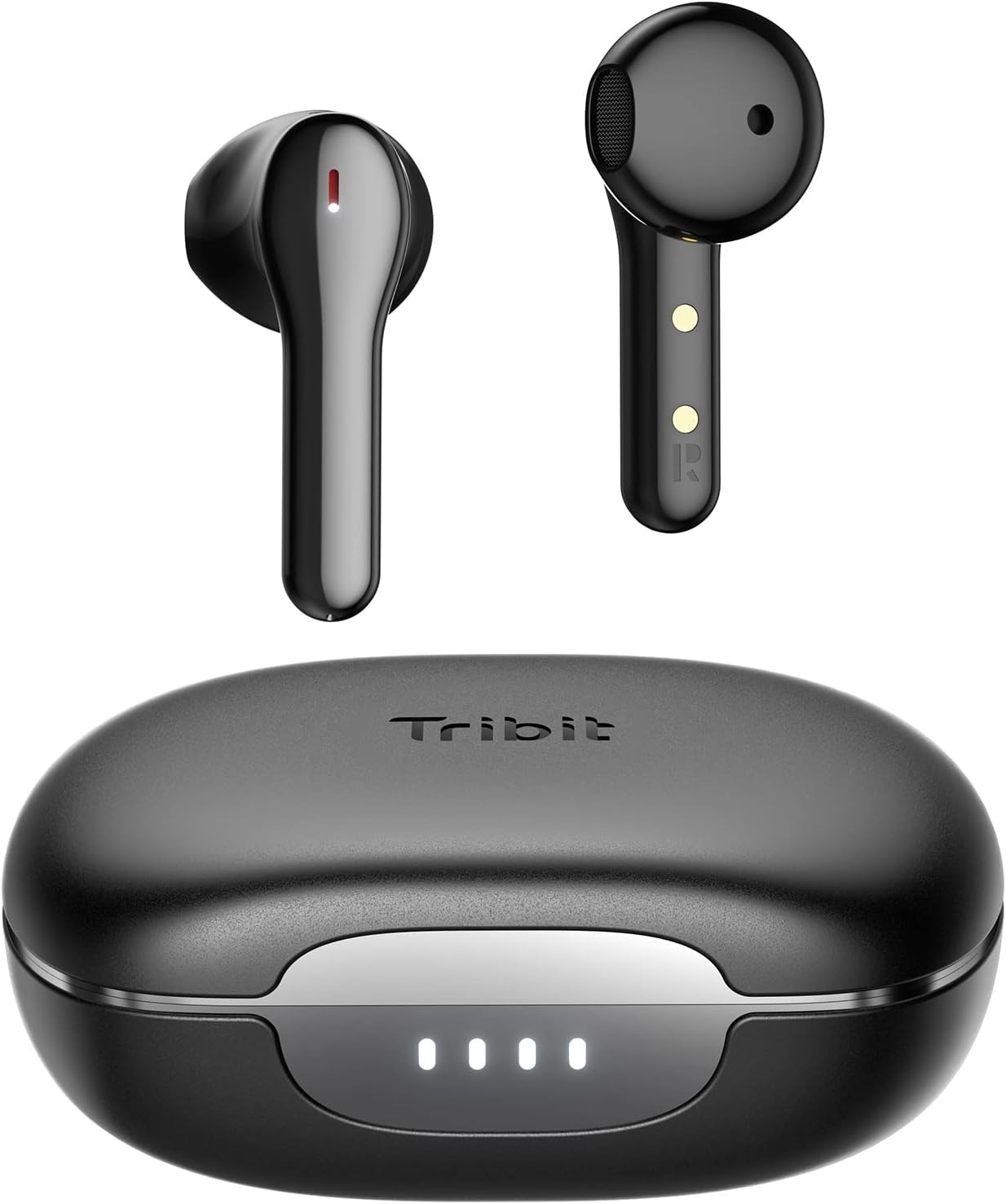Wireless Earbuds, Tribit Bluetooth 5.2 Earbuds Qualcomm QCC3040, 4Mics CVC 8.0 Call Noise Canceling Crystal-Clear Calls Comfortable Earbuds 32H Playtime Wireless Bluetooth Headphones, FlyBuds C2 Pack of 2