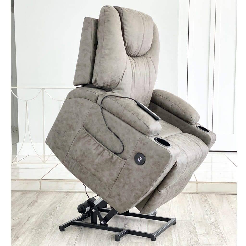 Lifesmart Power Lift Chair - Gray - Brown