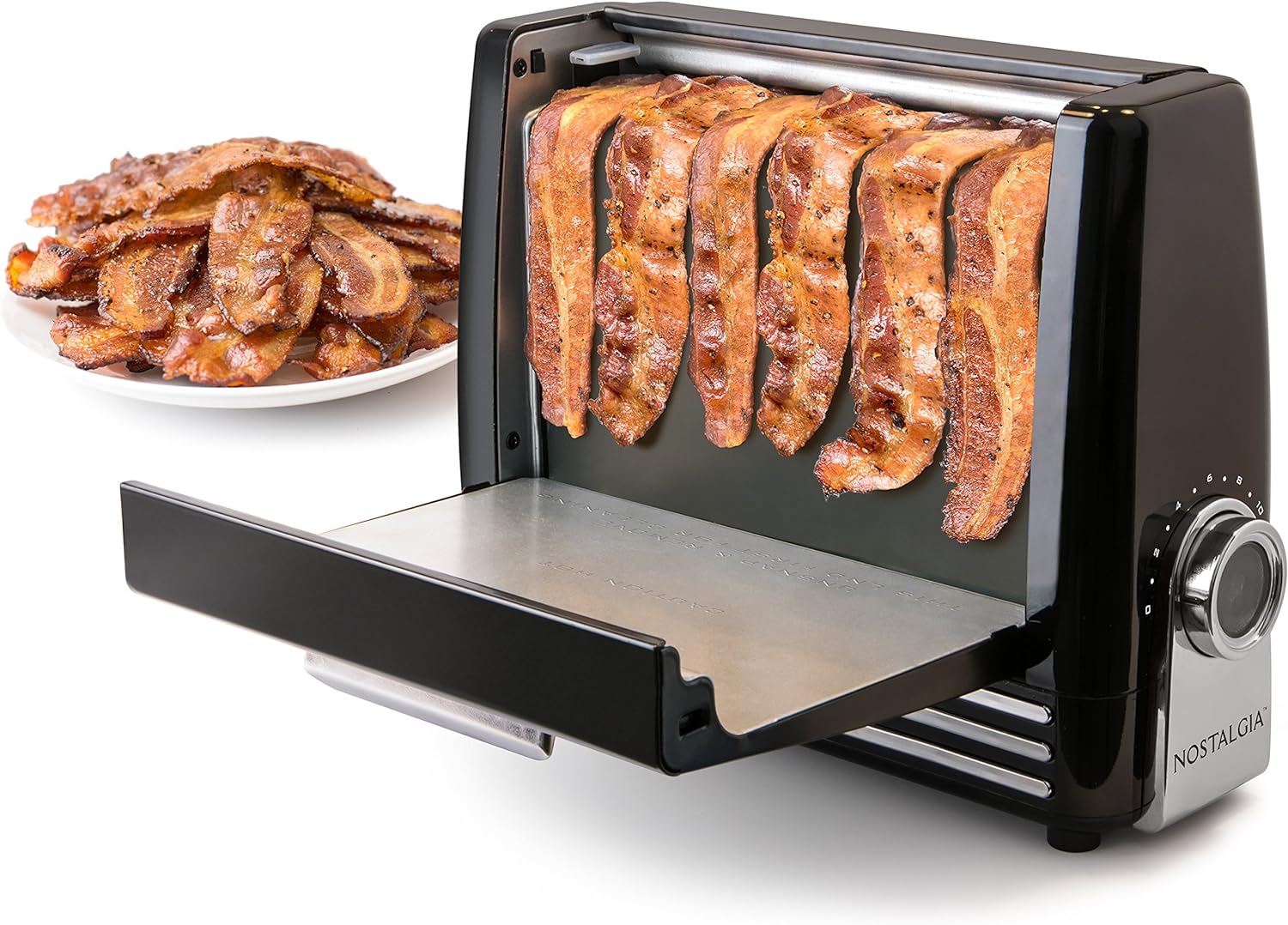 Nostalgia BCN6BK Bacon Express Crispy Bacon Grill