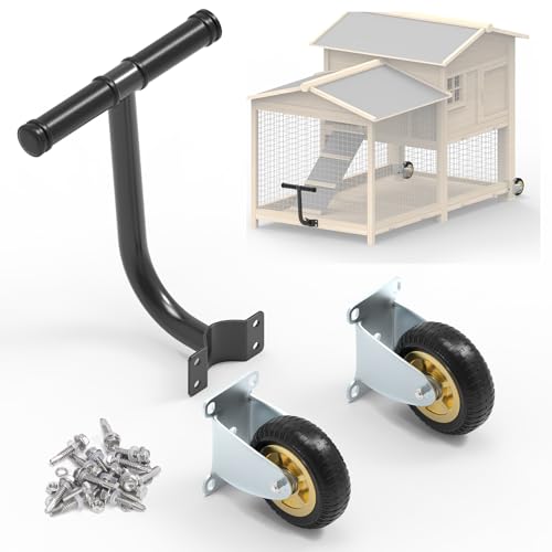 Flehomo Chicken Coop Wheels Kit, 2 Pack 4