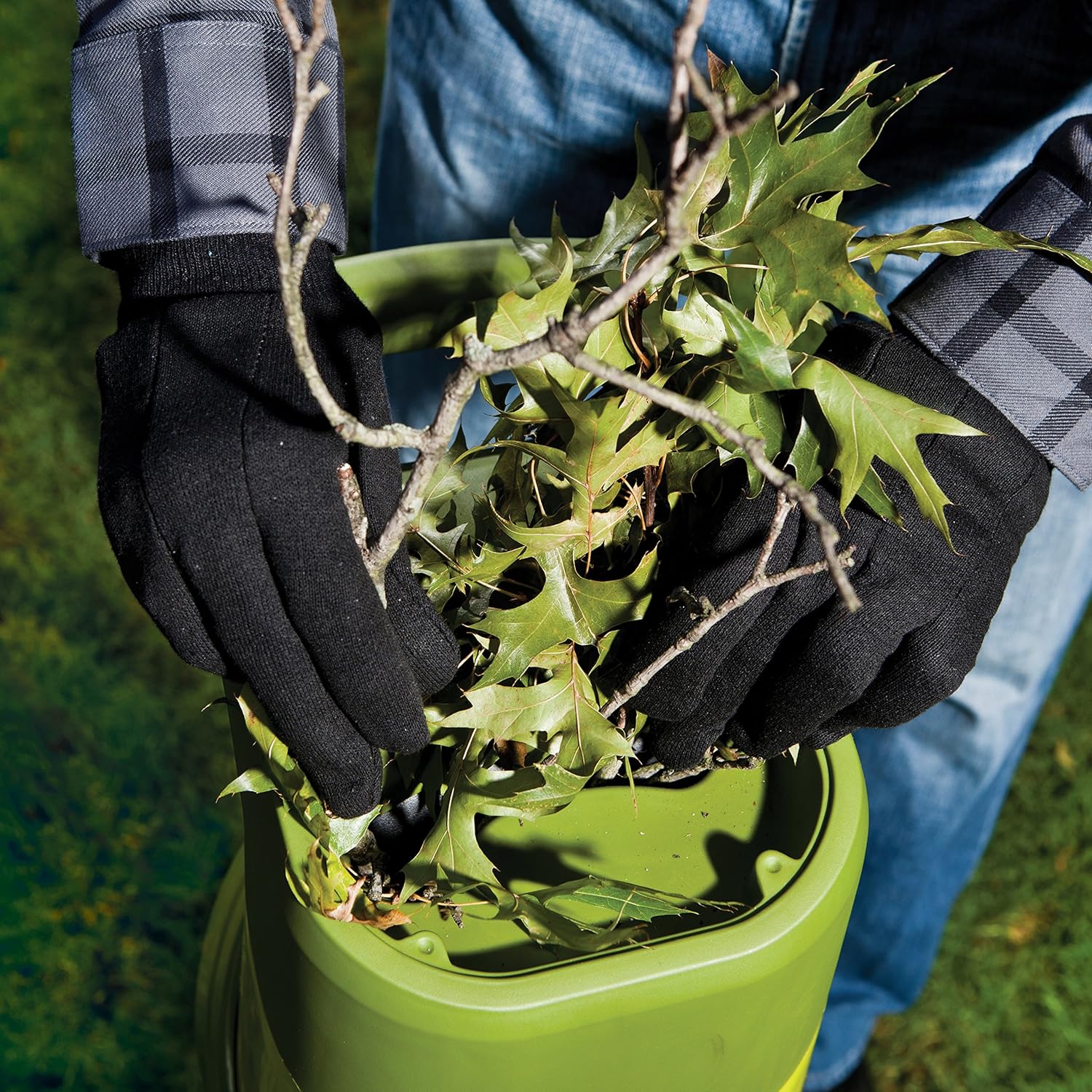 Sun Joe CJ601E Electric Wood Chipper/Shredder, 14-Amp, 16:1 Reduction, Green