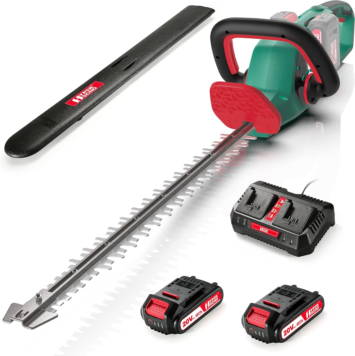 HYPERECHO Cordless Hedge Trimmer 40V MAX 24-Inch 1