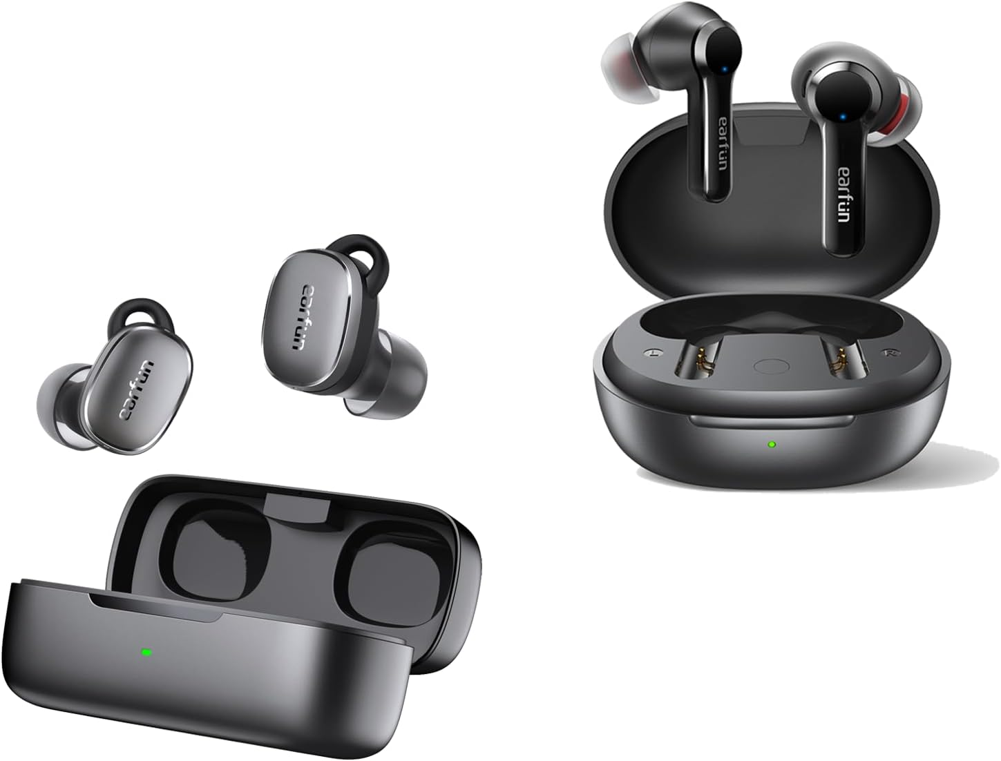 EarFun Free Pro 3 Noise Cancelling Wireless Earbuds Snapdragon Sound, Qualcomm aptX Adaptive Air Pro 2 Wireless Earbuds, in-Ear Detection, App for Custom EQ, Wireless Charging, 34Hrs