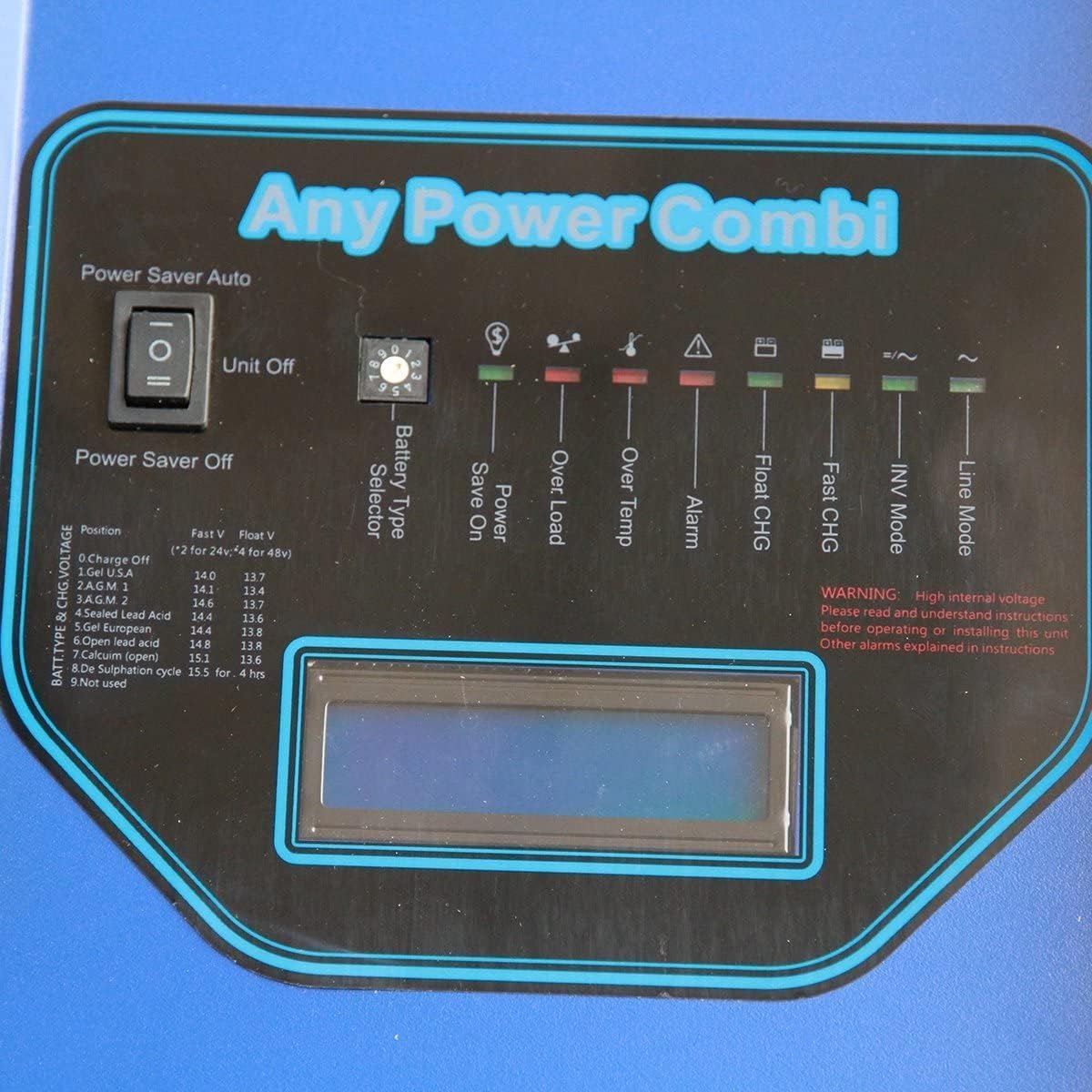 3000W Peak 9000W Pure Sine Wave Power Inverter, Low Frequency Inverter DC 48V to AC 120V with Battery AC Charger Power Inverters