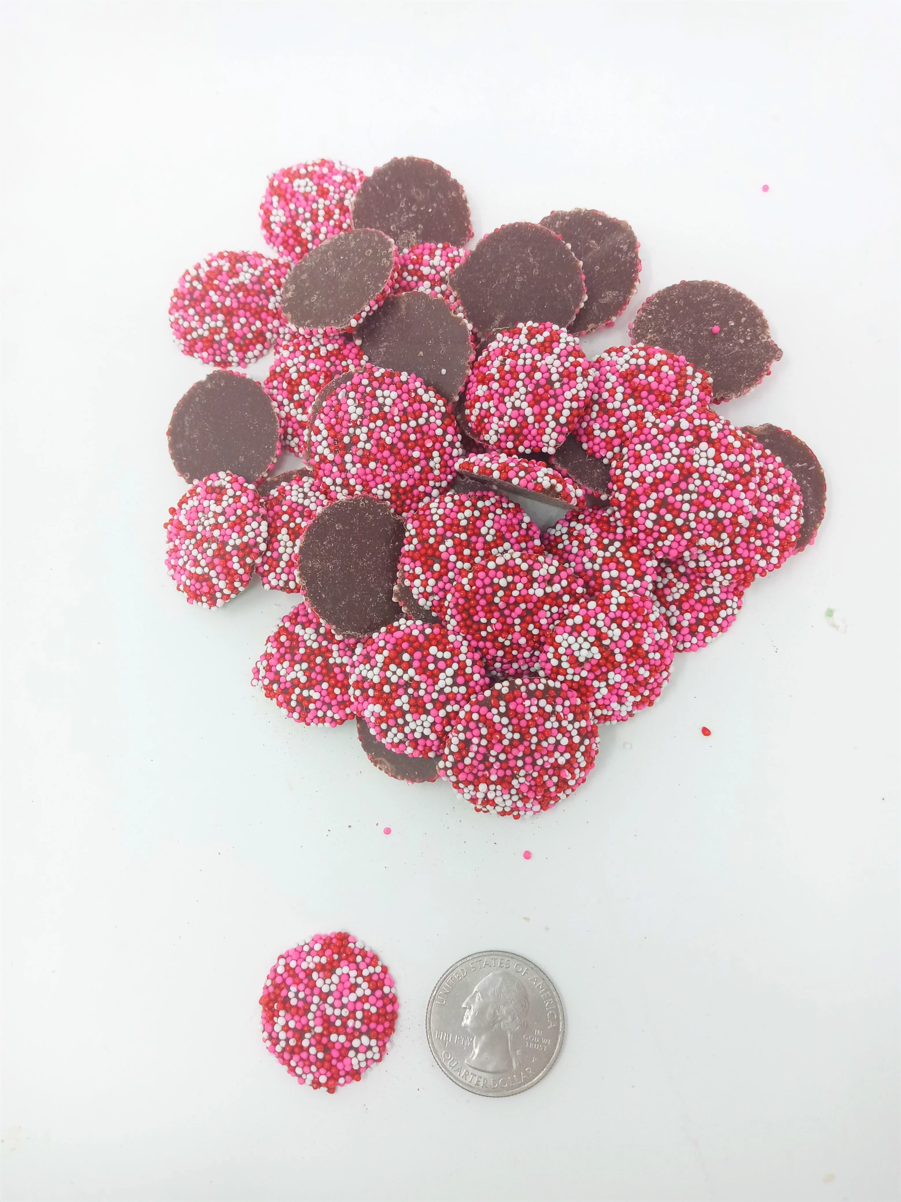 Valentine Nonpareils Dark Chocolate candy nonpareil 5 pounds