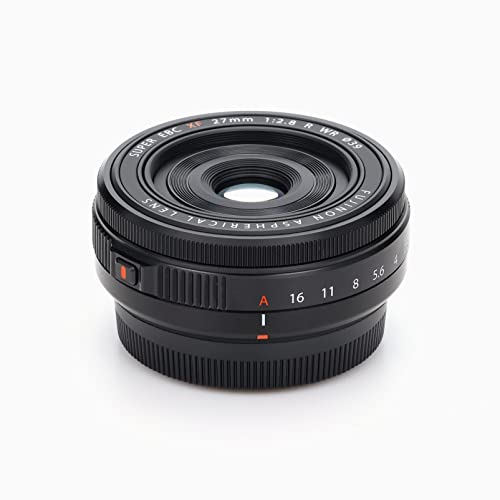 FUJIFILM X Replacement Lens FUJINON Monofocal Pancake 27mm F2.8 Dustproof Splashproof Low Temperature Resistant Aperture Ring F XF27MMF2.8 R WR